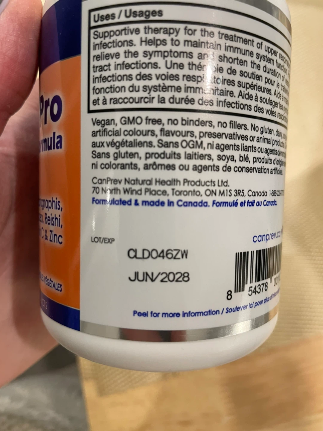 🌱 CanPrev Cold-Pro Immune supplement - photo 4