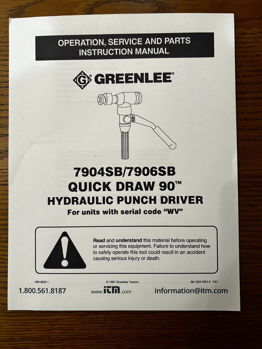 Greenlee Hydraulic Punch - photo 2