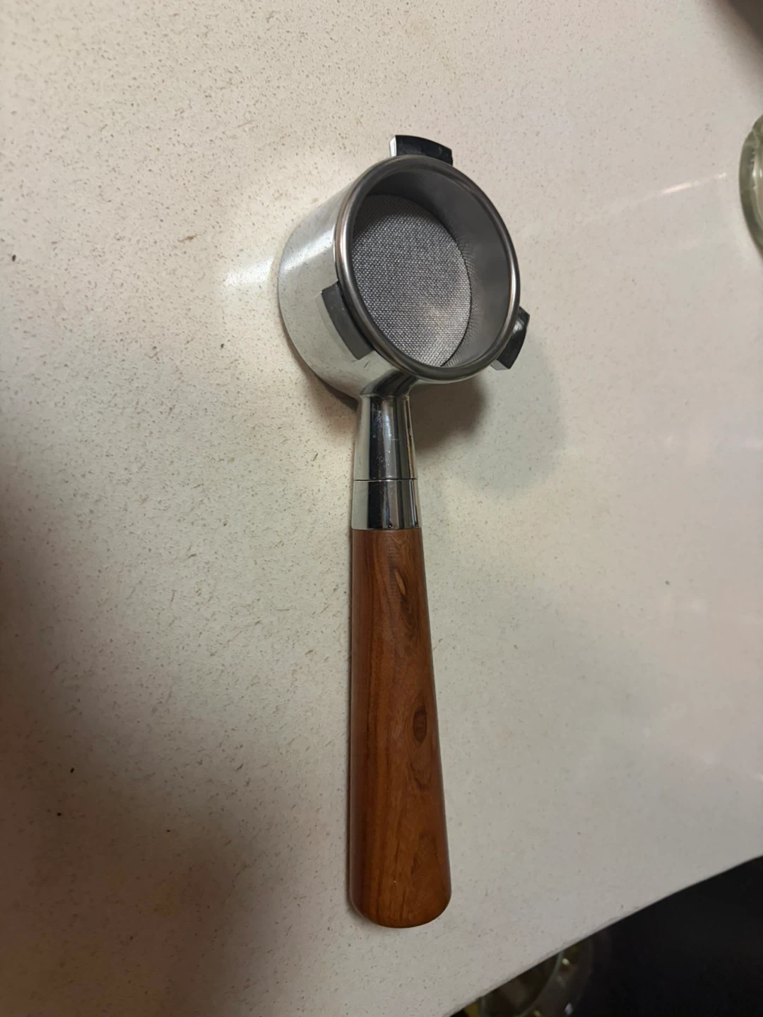 54m Espresso bottomless Portafilter with Wooden Handle - photo 3