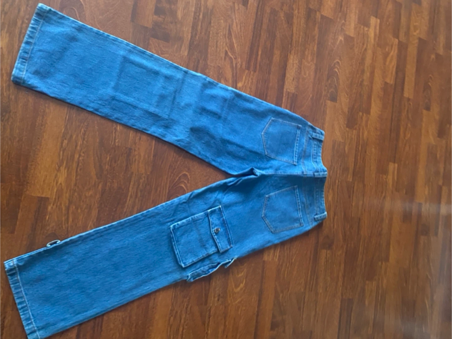 Blue Cargo Jeans - photo 2