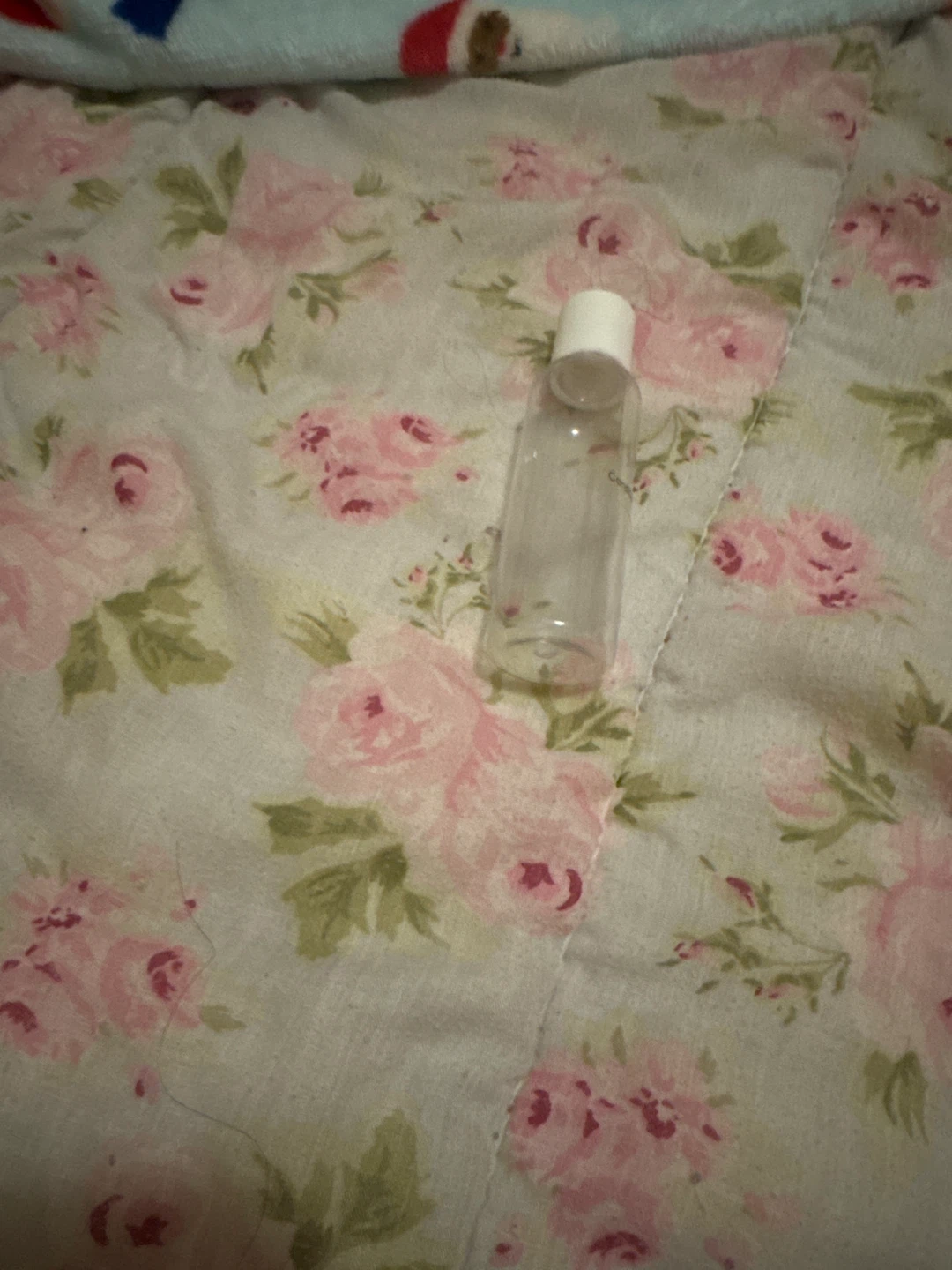 Empty Travel Size Plastic Bottle with White Cap
