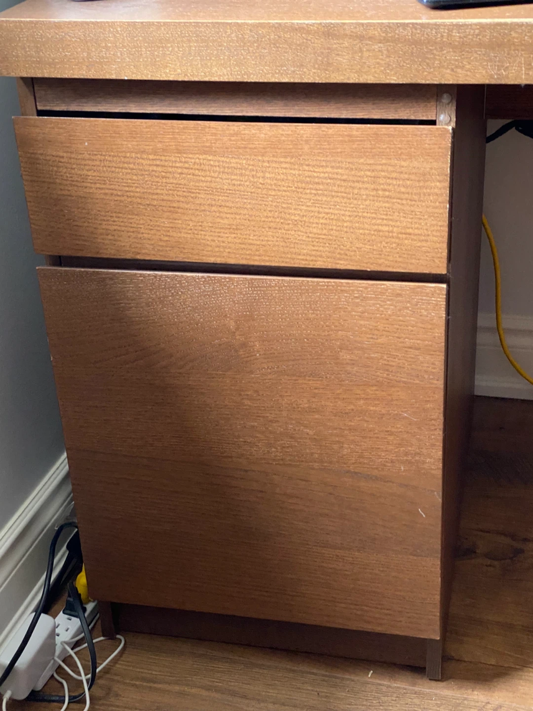Wooden Desk with Drawers - photo 3