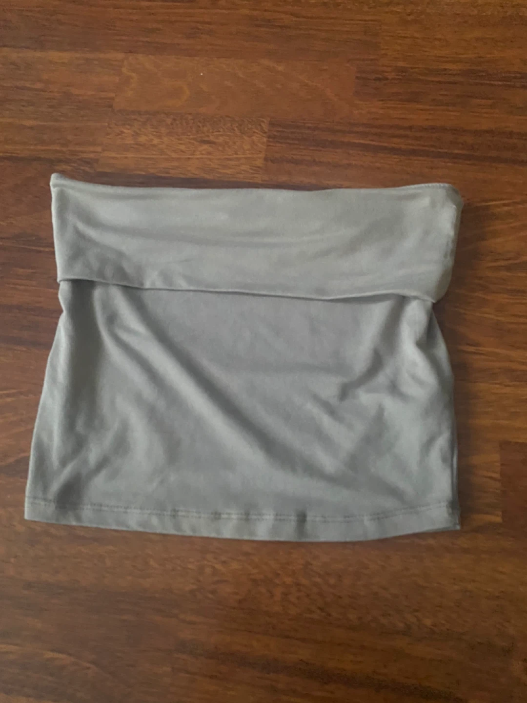 Everyday Essentials Fold-Over Tube Top - Taupe - photo 2