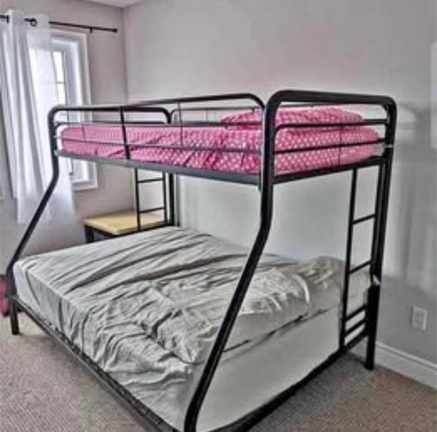 Black Metal Bunk Bed Frame - photo 2