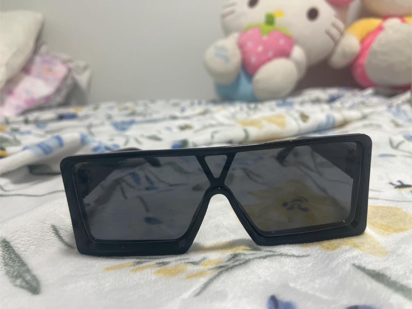 Black Oversized Square Sunglasses