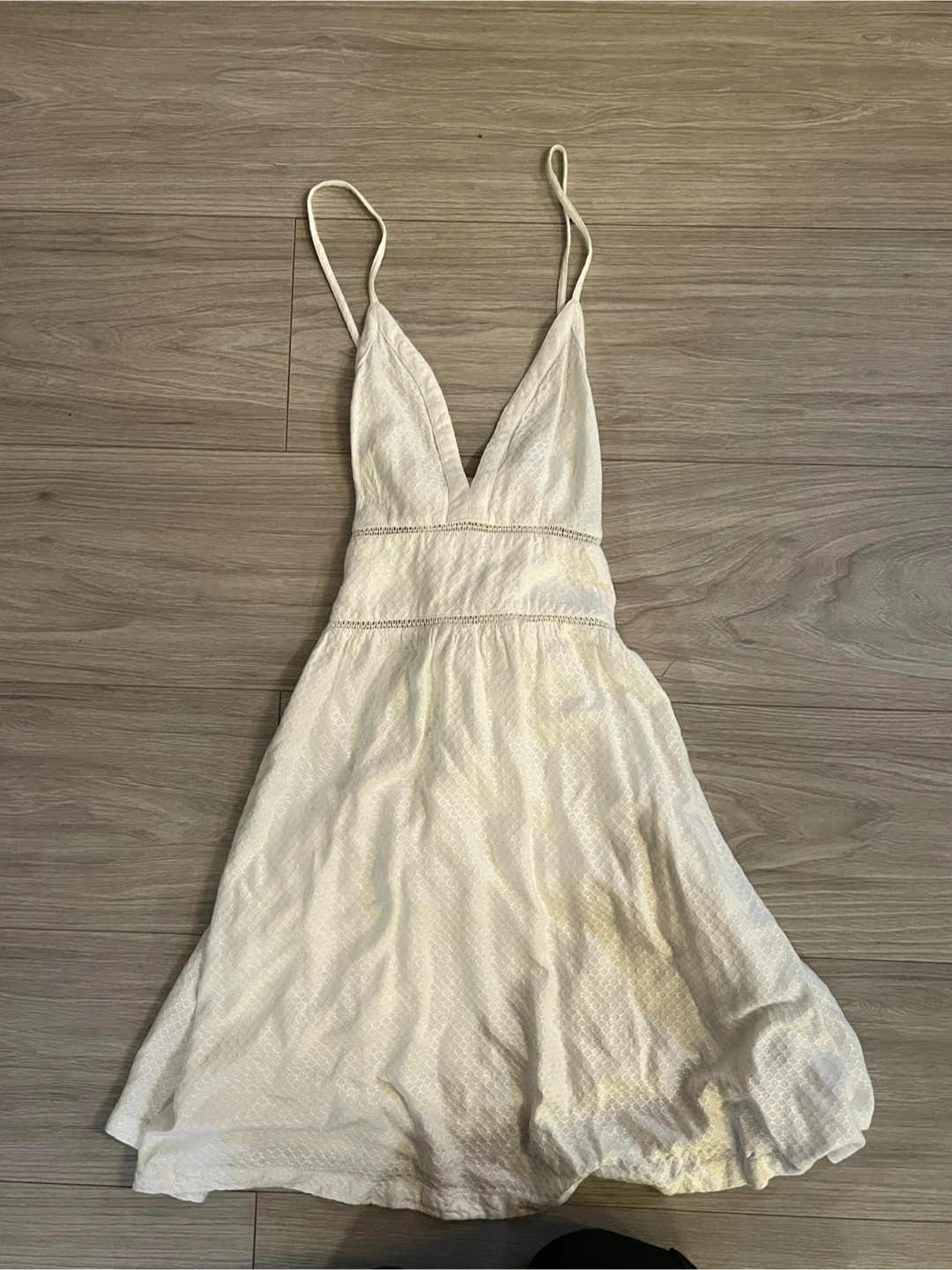 White Sundress with Spaghetti Straps
