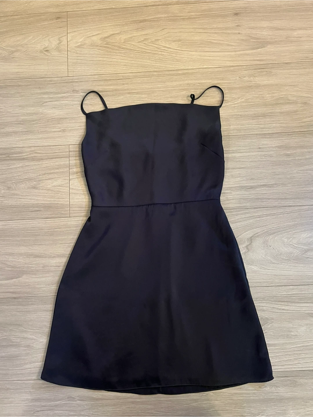 Navy blue Satin Slip Dress