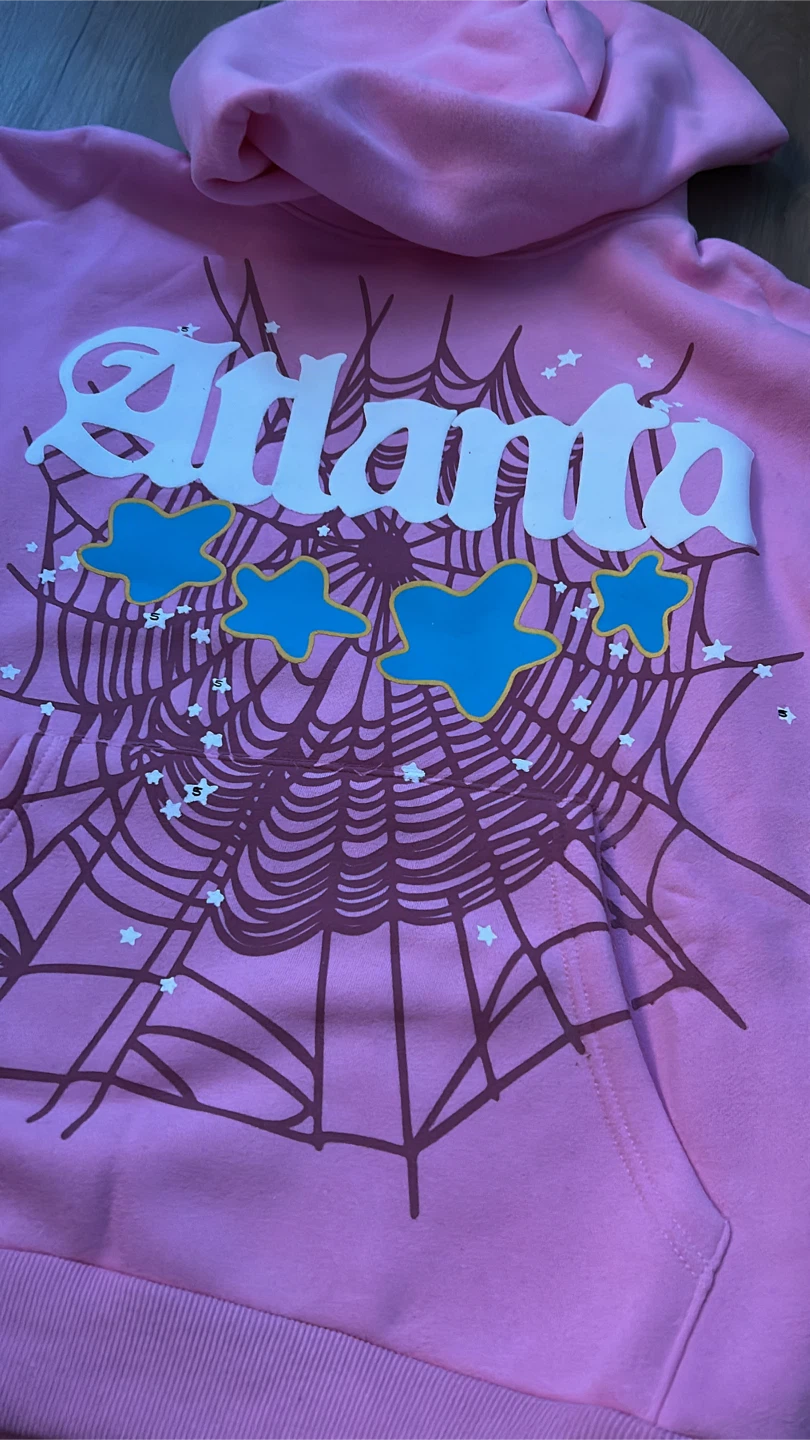 Pink Spider Web Atlanta Hoodie Size M - photo 3
