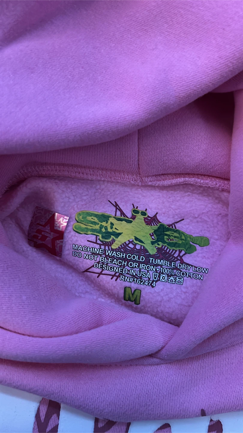 Pink Spider Web Atlanta Hoodie Size M - photo 4