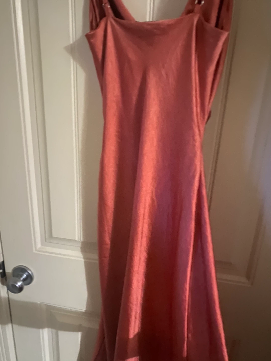 Ruched Satin Slip Dress - photo 3