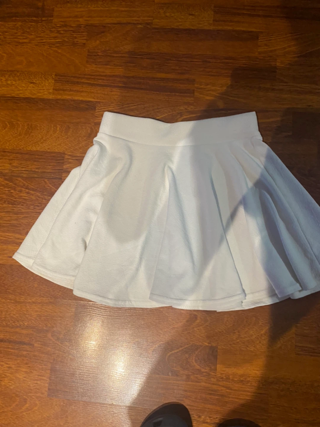 White Pleated Skirt