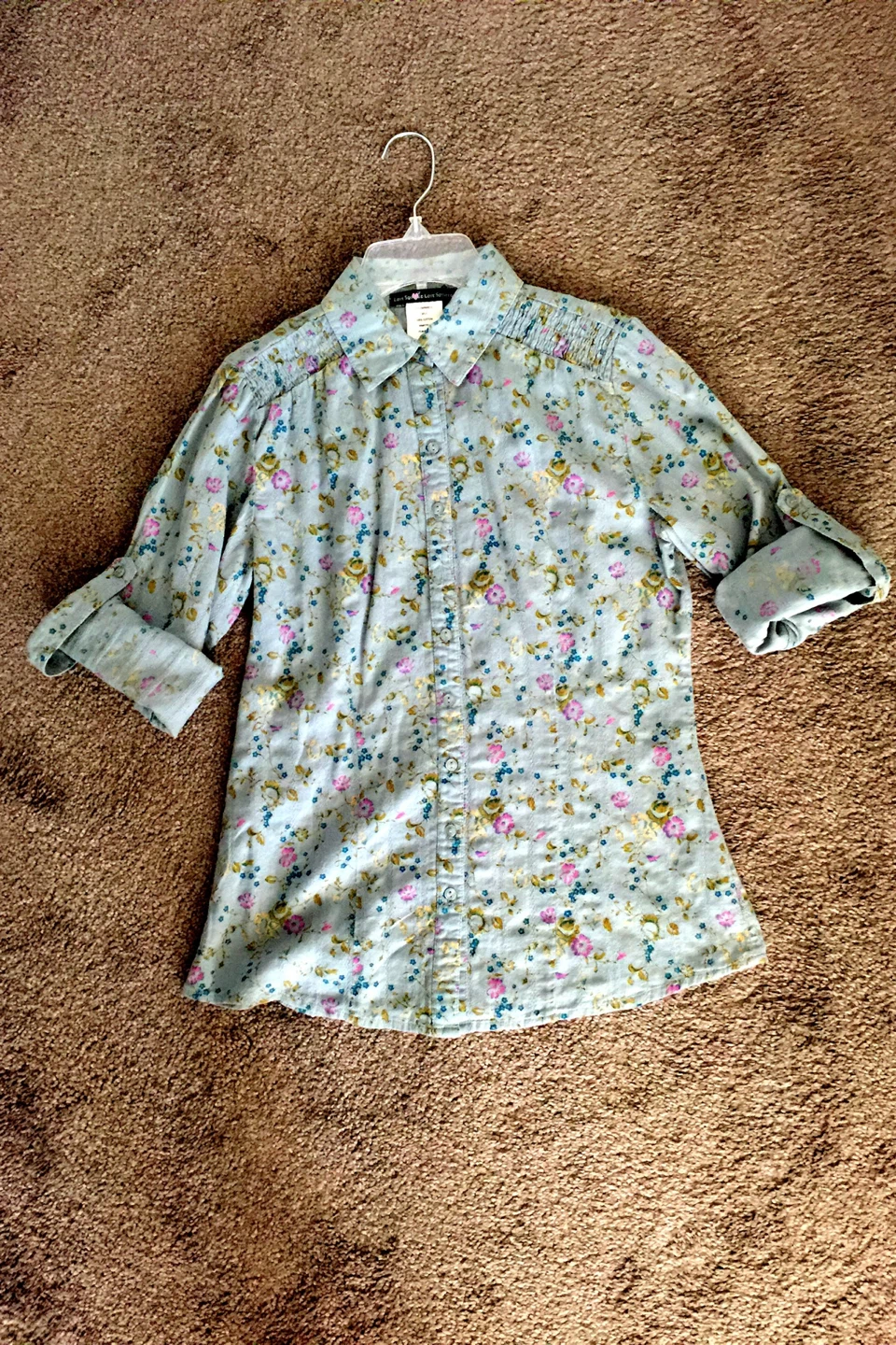 Love Squared Floral Cotton Shirt  🧡
