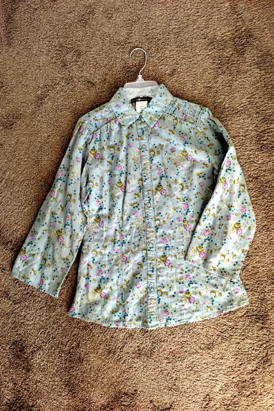 Love Squared Floral Cotton Shirt  🧡 - photo 2
