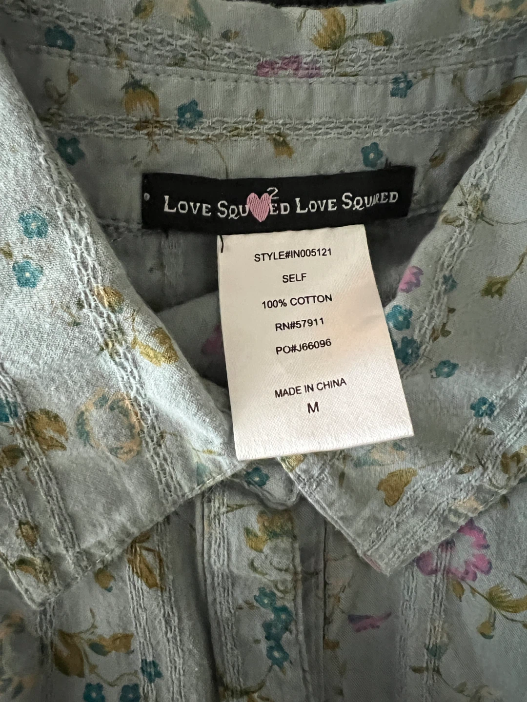 Love Squared Floral Cotton Shirt  🧡 - photo 3