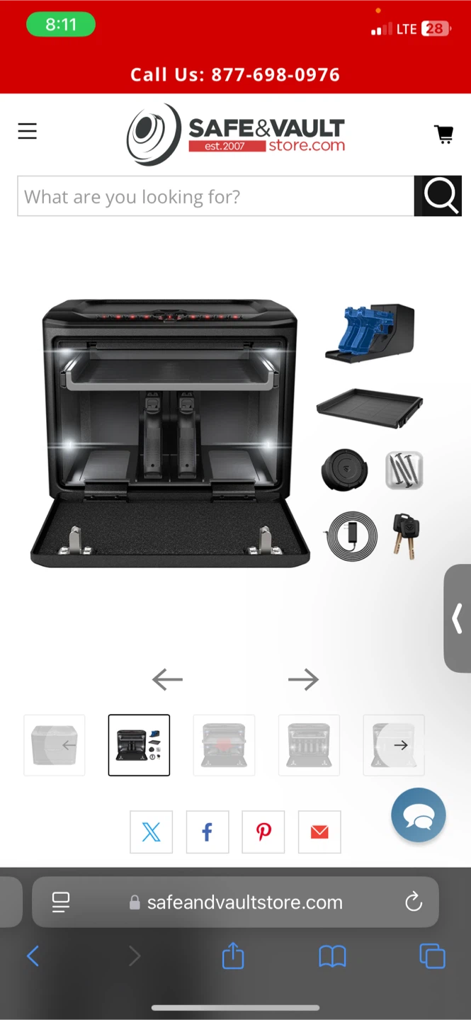 Vaultek NMX2i ViSN MX High Capacity Biometric WiFi Smart Safe - photo 3