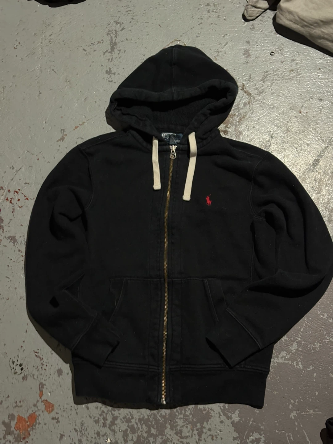 Polo Ralph Lauren Black Zip-Up Hoodie
