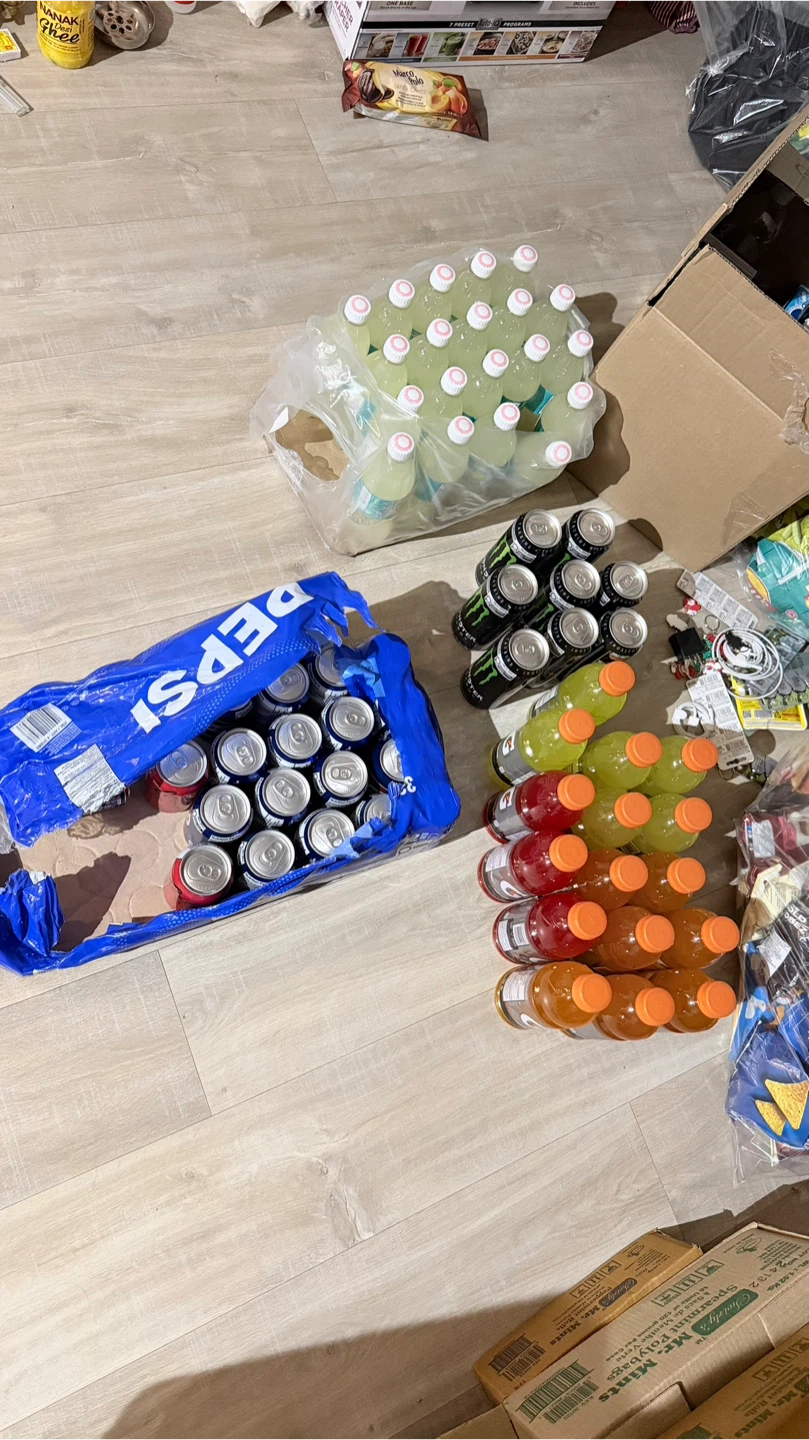 Coke, Canada dry, Gatorade and fresca