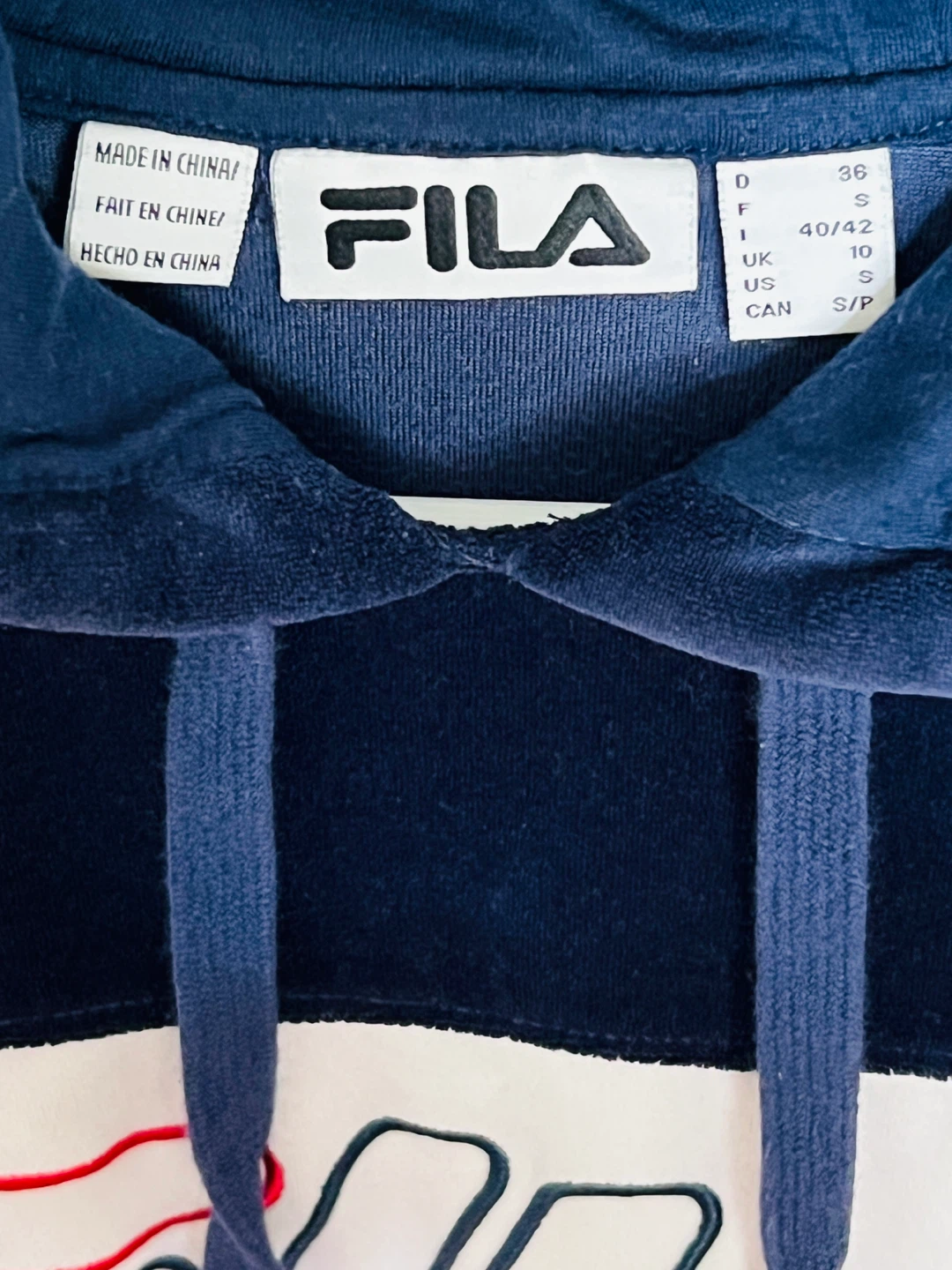 FILA Colour Block Velour Hoodie 🧡 - photo 2