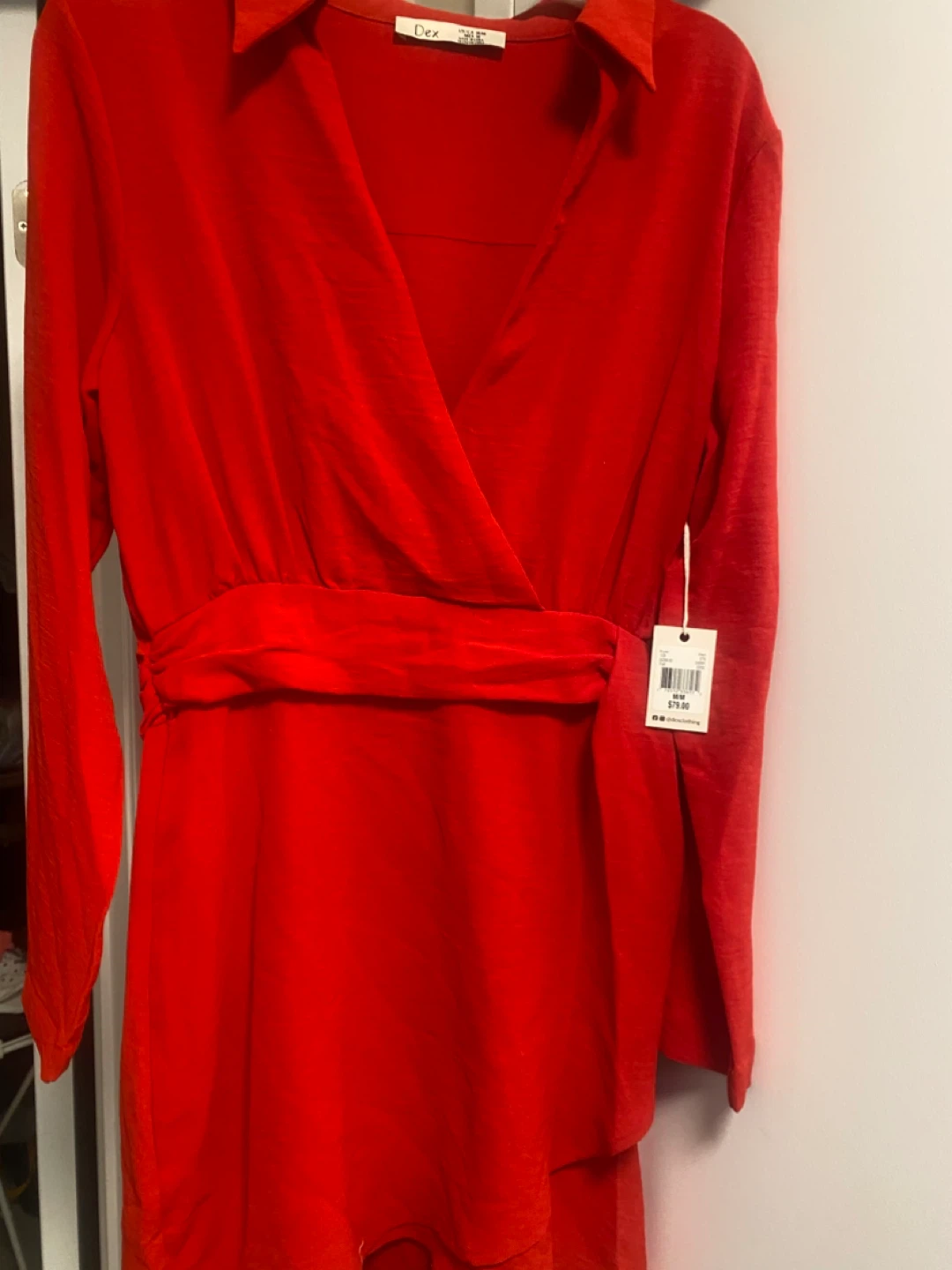 DEX Red Wrap Dress M/M - photo 4