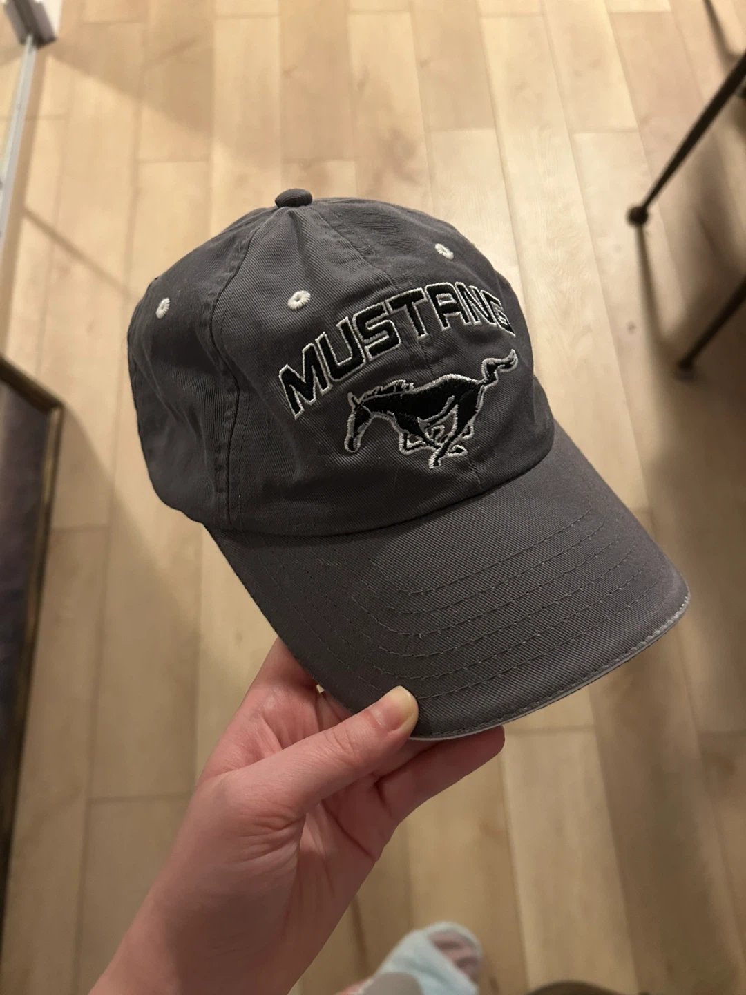 Grey Mustang Baseball Cap