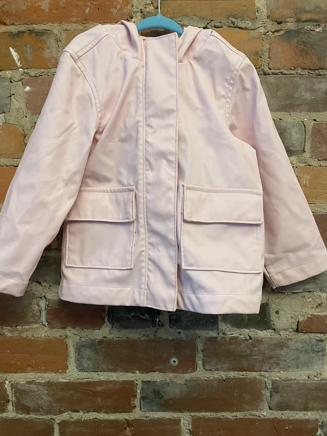 Old Navy Pink Hooded Rain Jacket with Cat Ears - photo 2