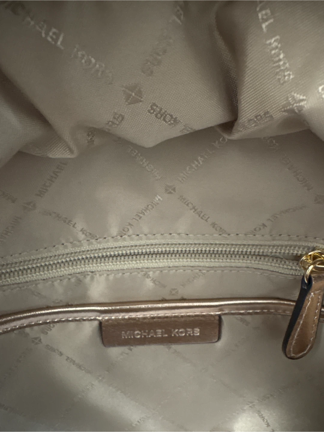 Michael Kors Rose Gold Puffer Backpack - photo 4