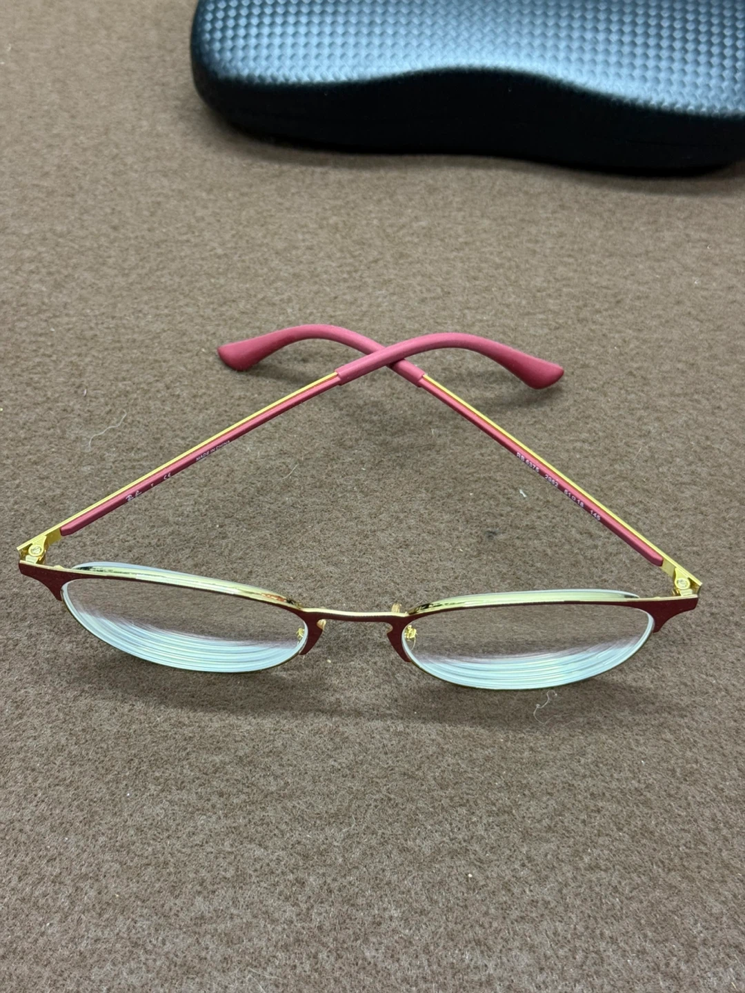 Ray-Ban RB6375 2982 Round RX Eyeglasses Frames Red Gold - photo 4