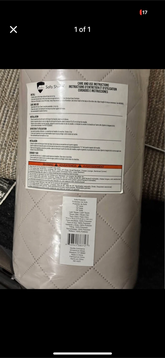 Sofa Shield Sofa Protector - Light Taupe