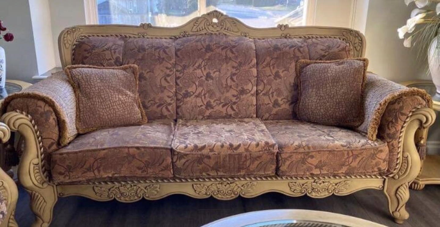 Sofa, love seat and coffee table for $799