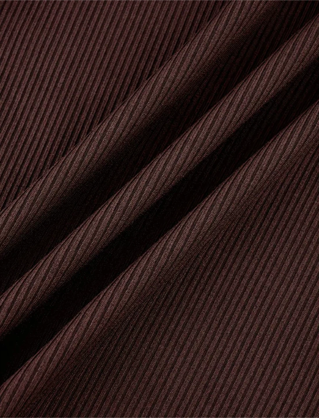 New Brown Ribbed Crop Top and Maxi Skirt Set - photo 2