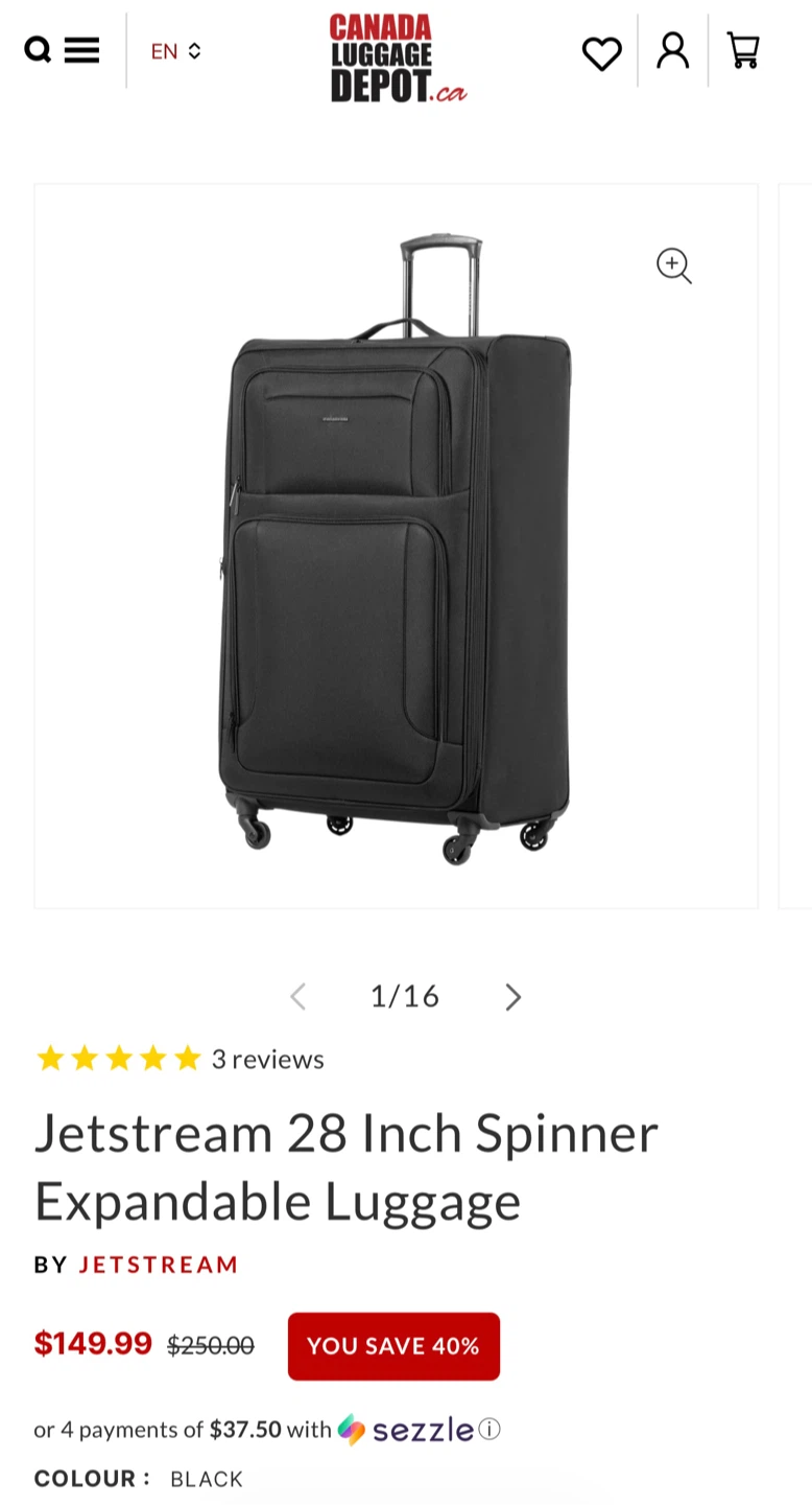 Brand NEW Large Jetstream 28 Inch Spinner Expandable Luggage - photo 5