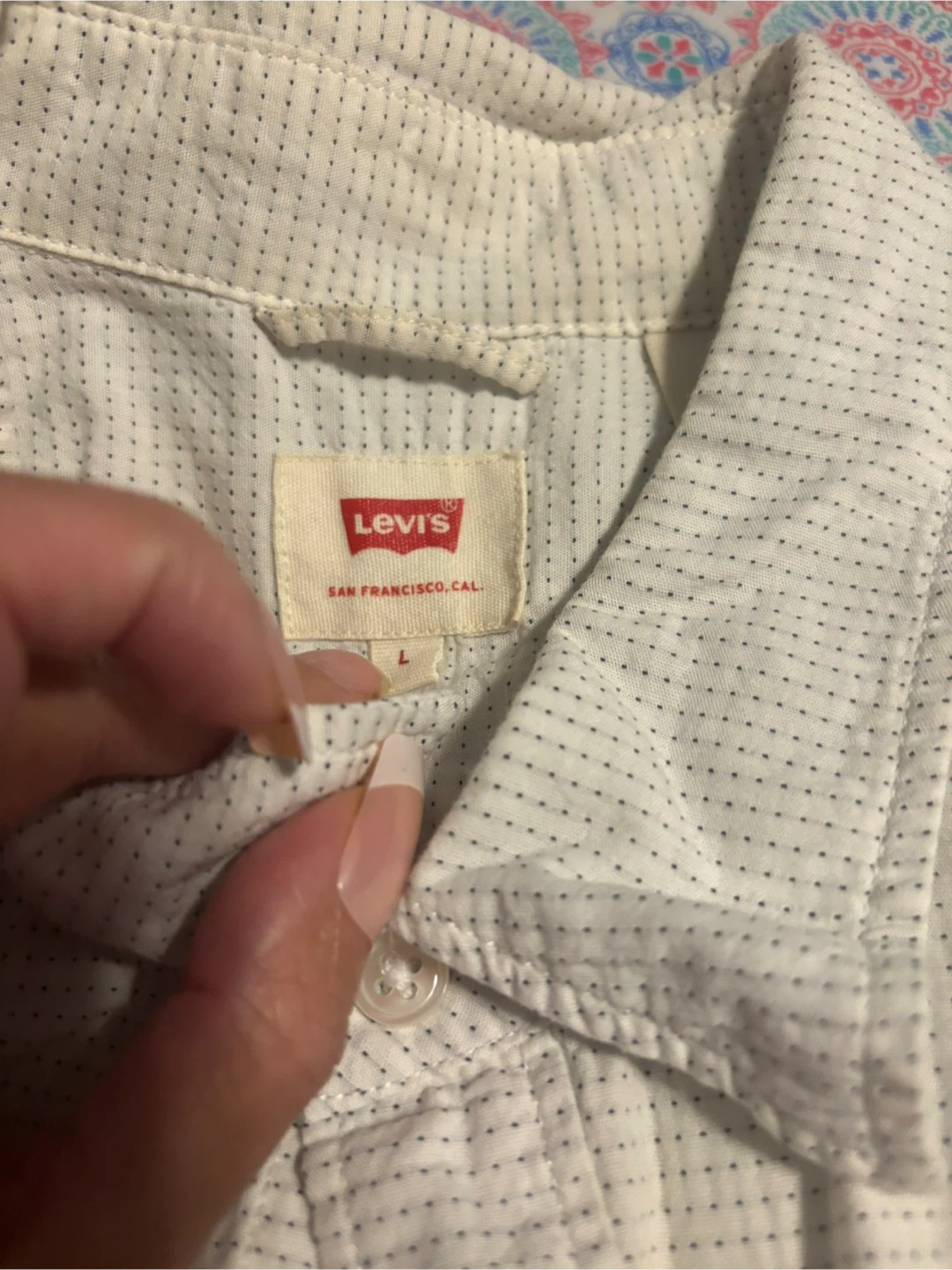 Levi's Short Sleeve Button-Up Shirt - Size L - photo 2