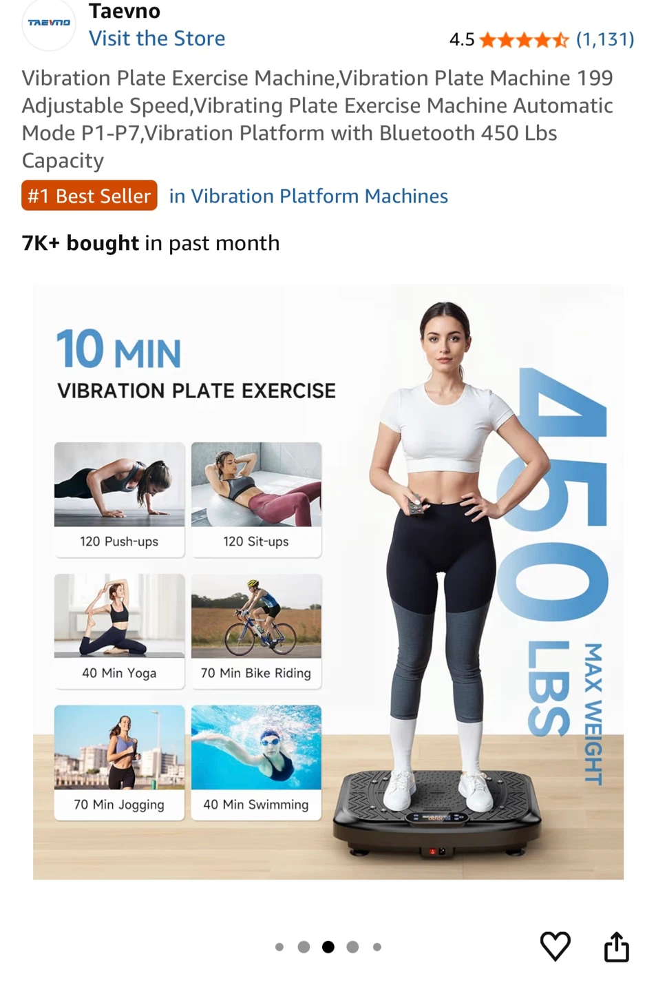 Vibration Plate Exercise Machine - photo 4