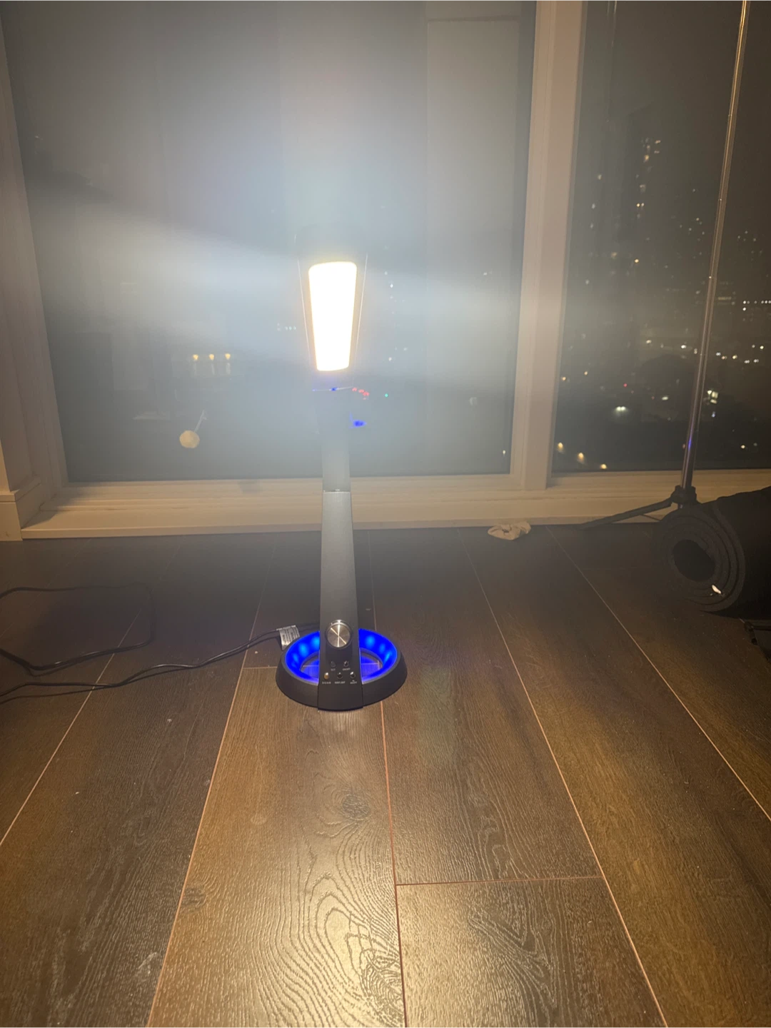 Adjustable LED Desk Lamp with Blue Accent Light - photo 3