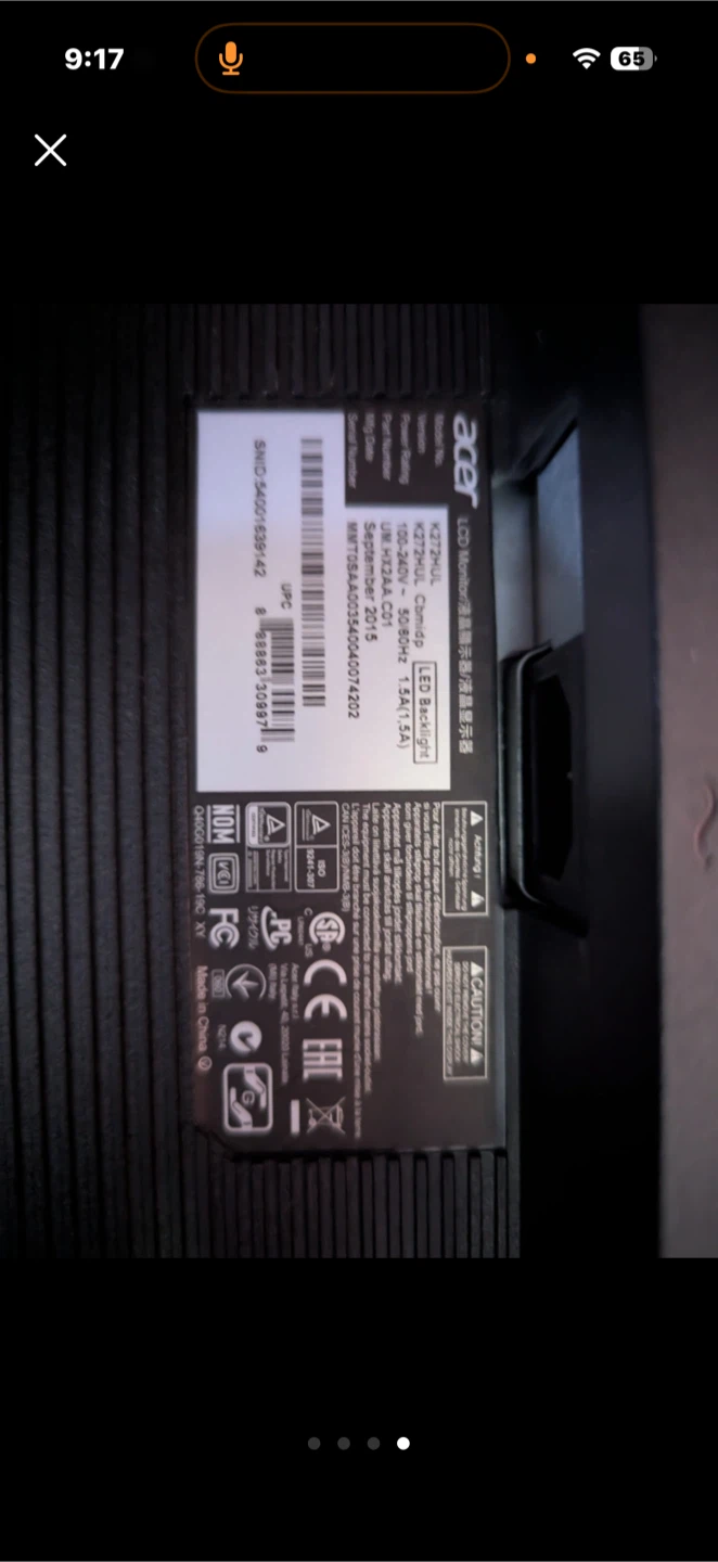 Acer K272HUL Monitor - photo 2