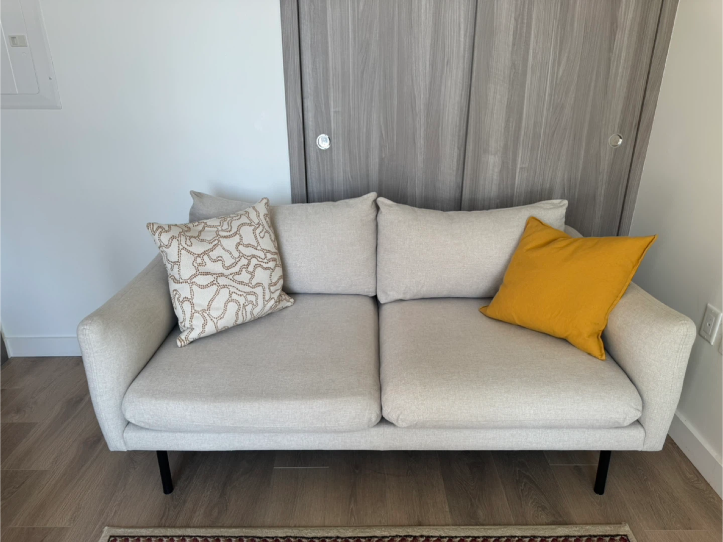 Beige Two-Seater Sofa Length:169cm/ Width:91 cm - photo 2