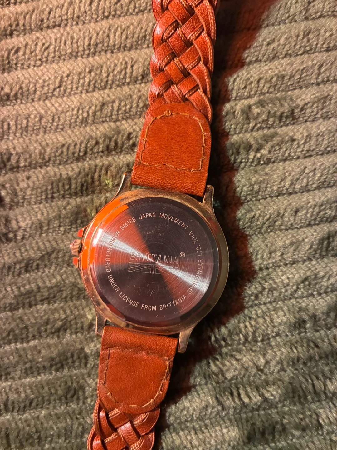 Britannia Quartz Watch with Braided Leather Band - photo 3