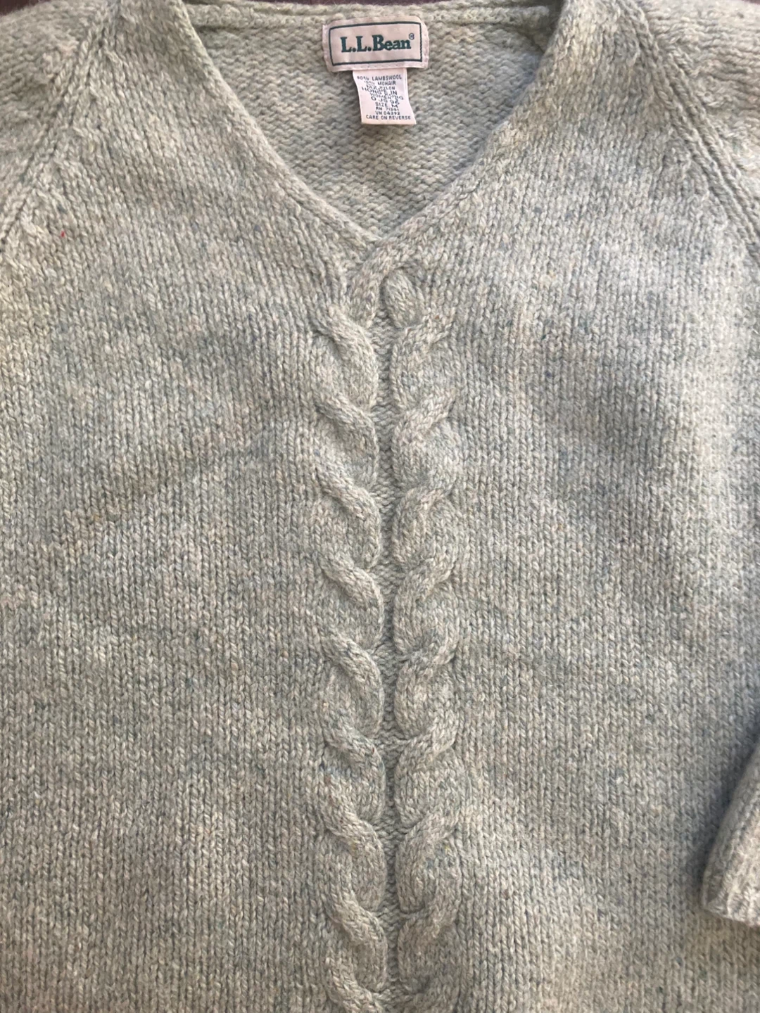 L.L.Bean Women's Cable Knit Wool Sweater - Size M - photo 4