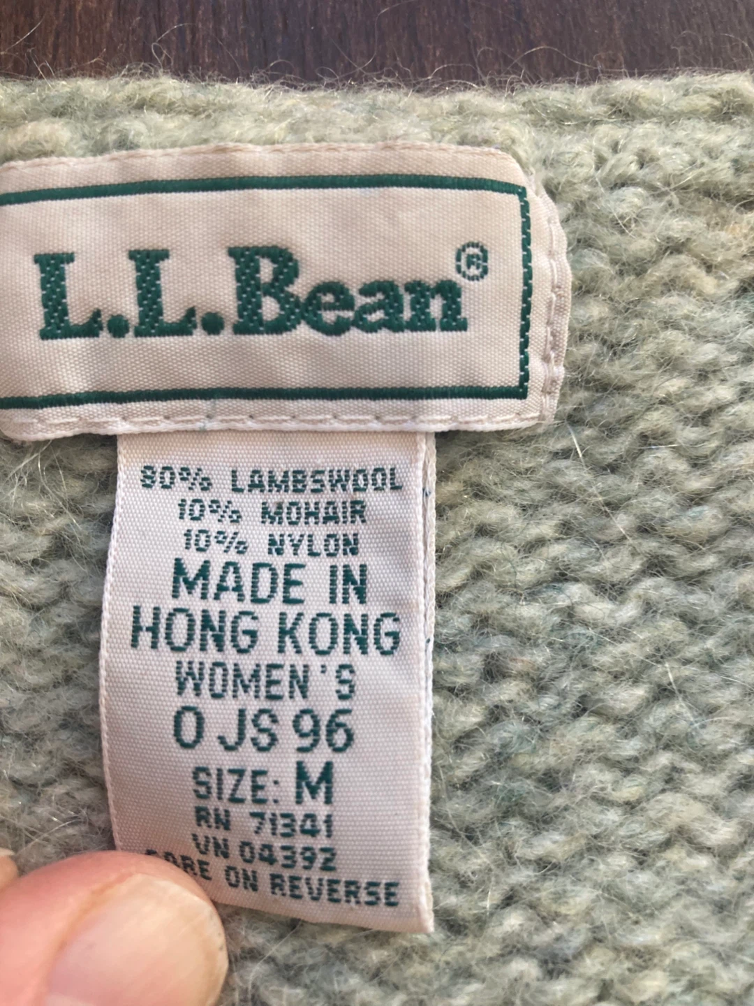 L.L.Bean Women's Cable Knit Wool Sweater - Size M