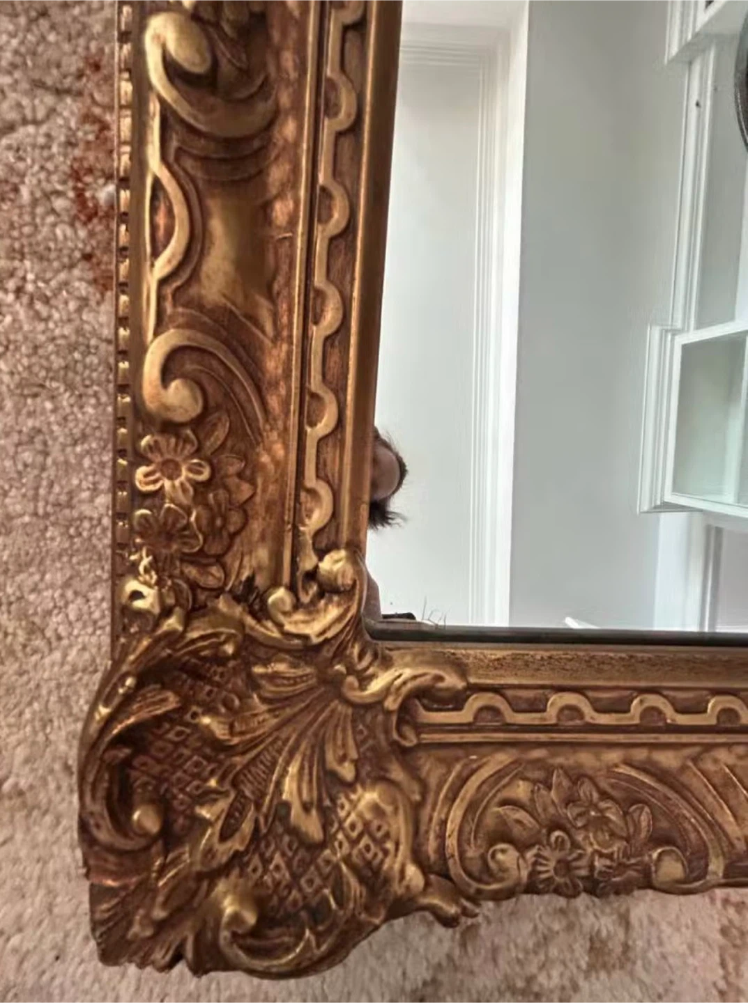 Ornate Gold Framed Wall Mirror - photo 2