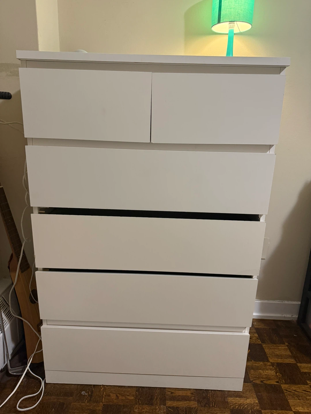 Ikea White 6-Drawer Dresser