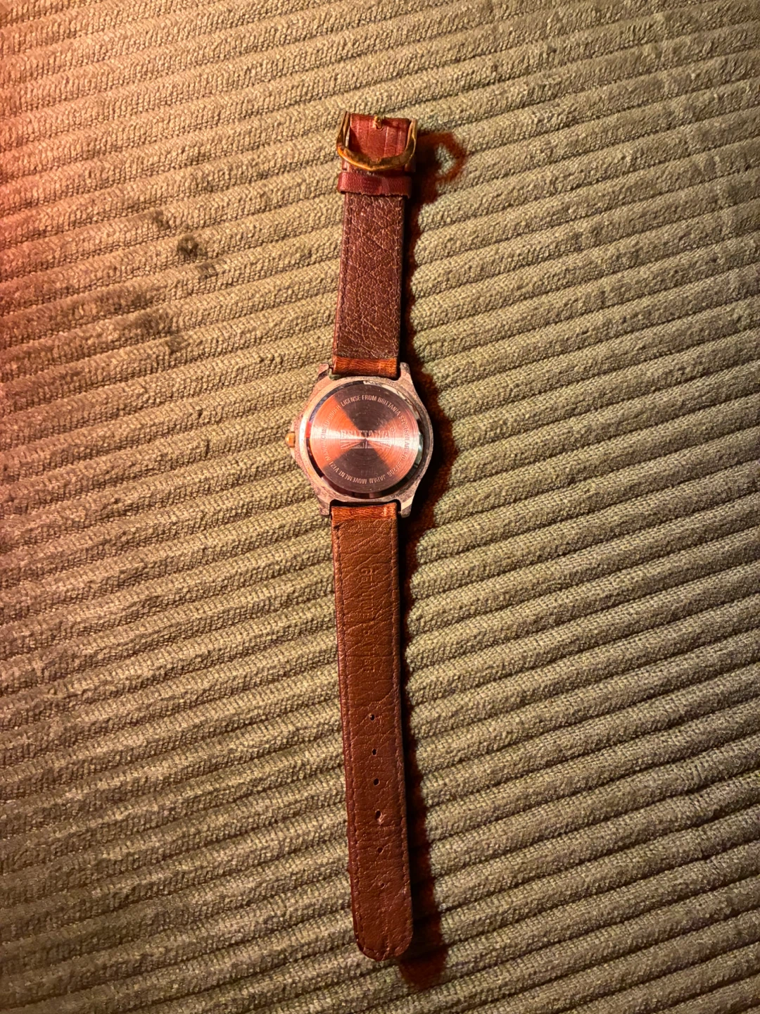 Britannia Quartz Watch with Brown Leather Band - photo 4