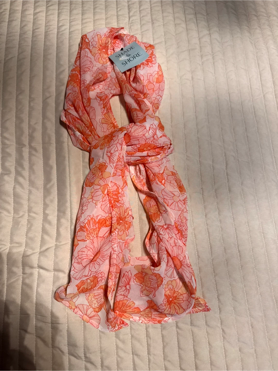 Shade & Shore Women's Floral Sarong - Orange, Size M - photo 2
