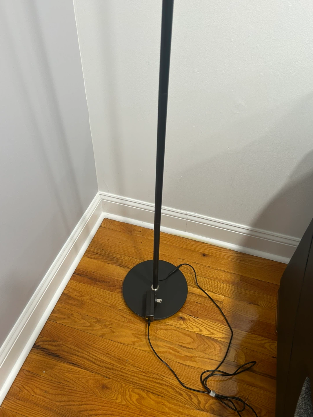 Black Modern Floor Lamp with Round Head - photo 4