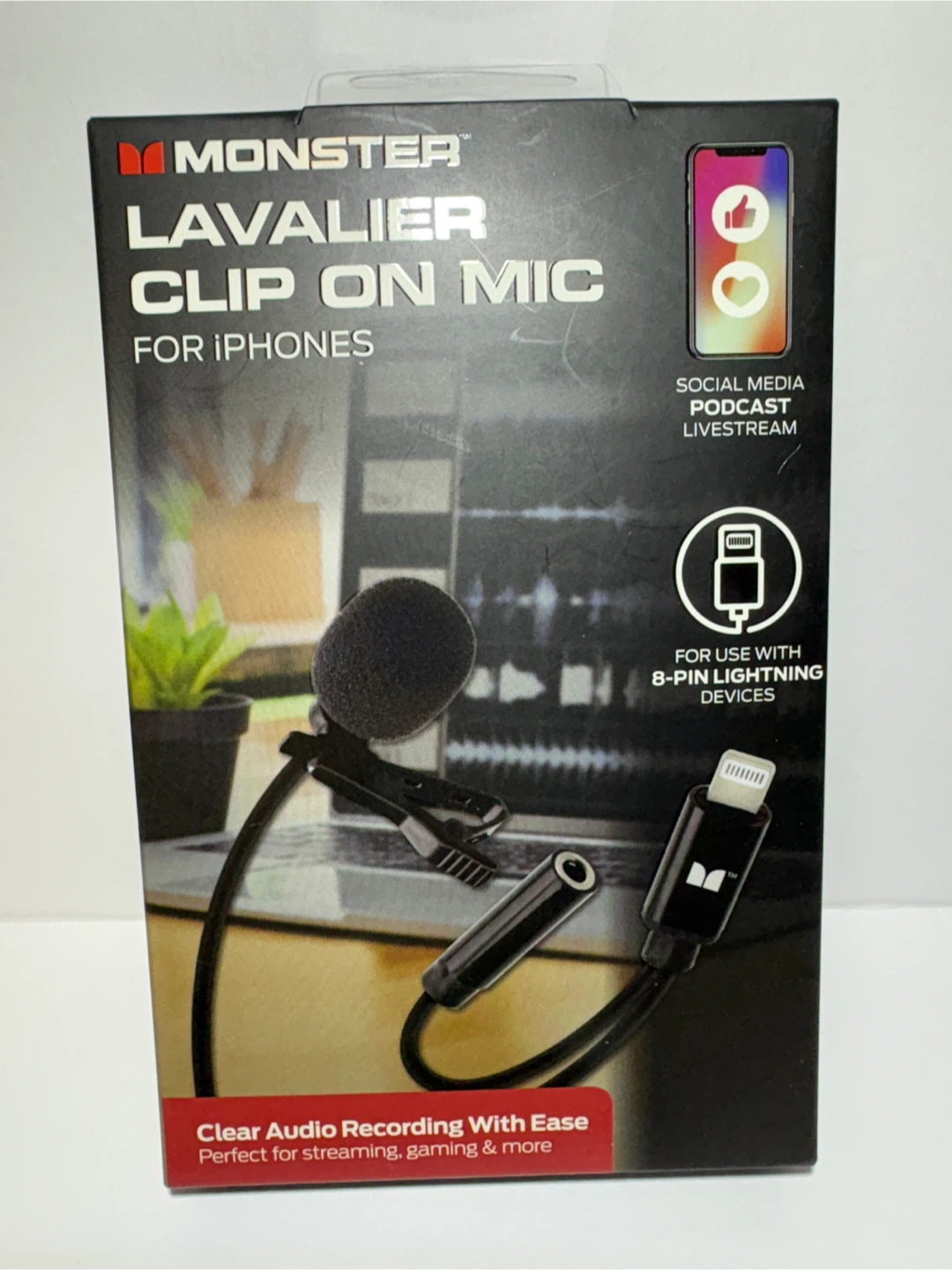 🧡Lavalier clip on mic for iPhone lightning devices