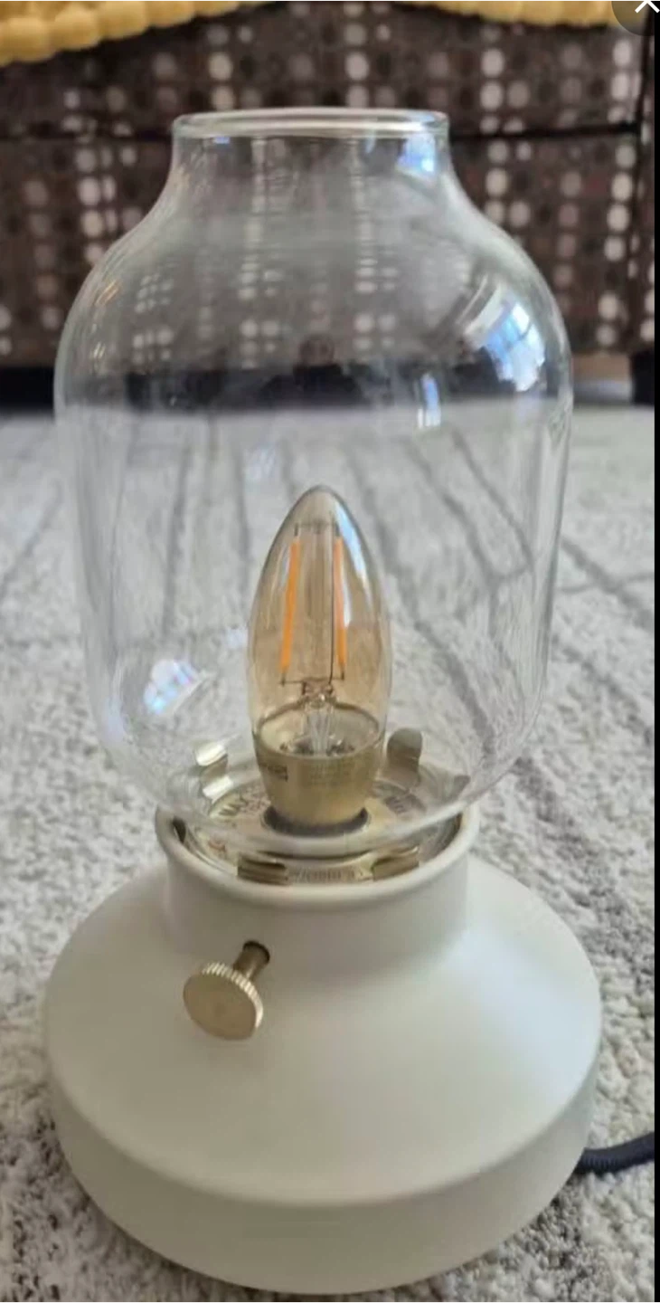 Table Lamp with Edison Style Bulb