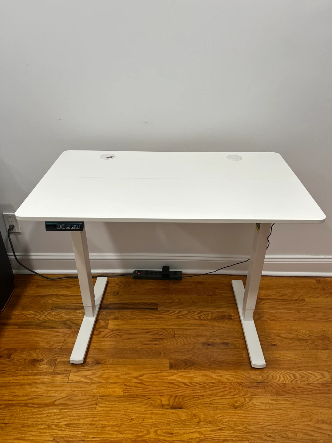 White Electric Standing Desk