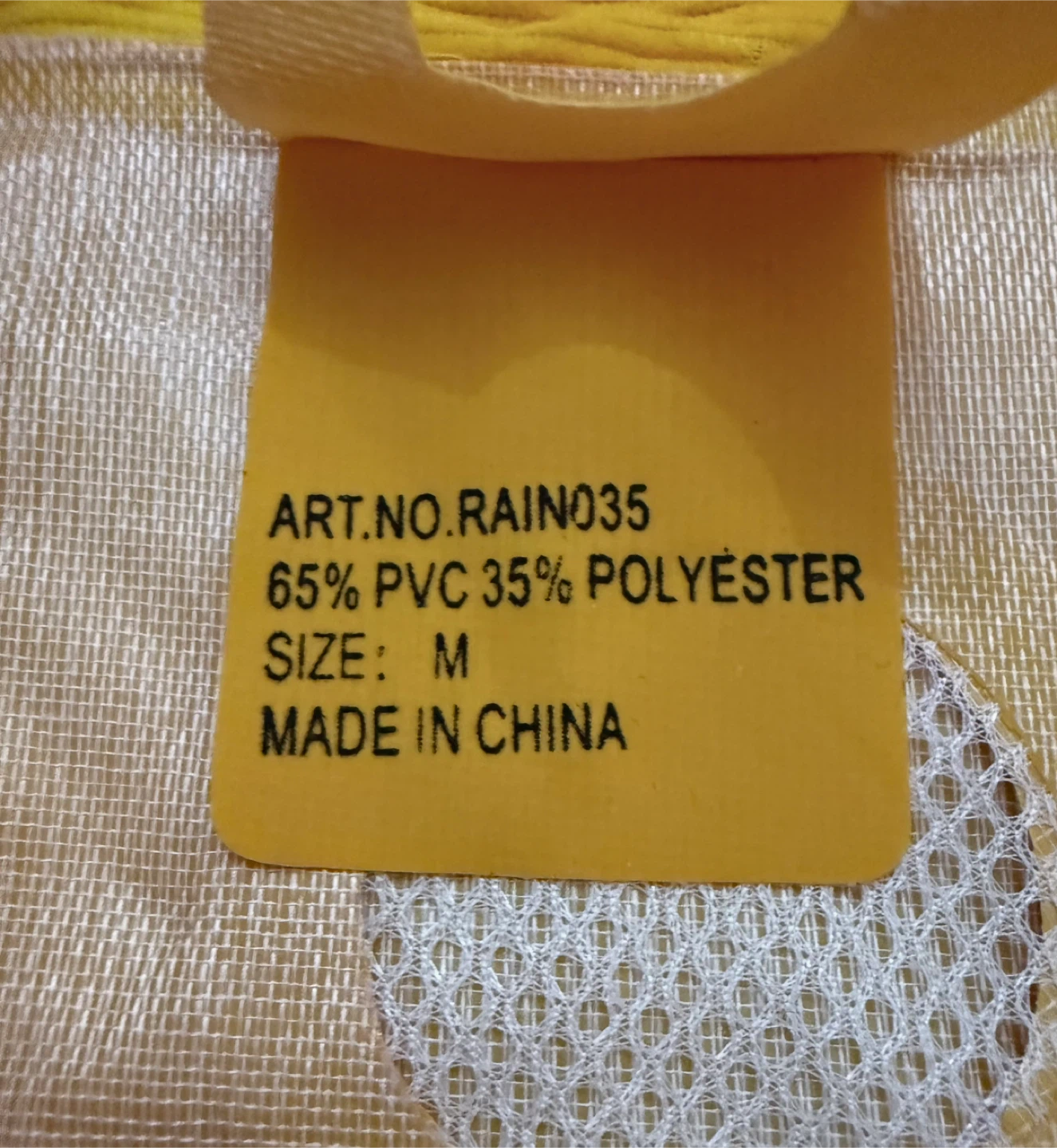 Yellow Rain Jacket and Bib Pants - Size M - photo 3