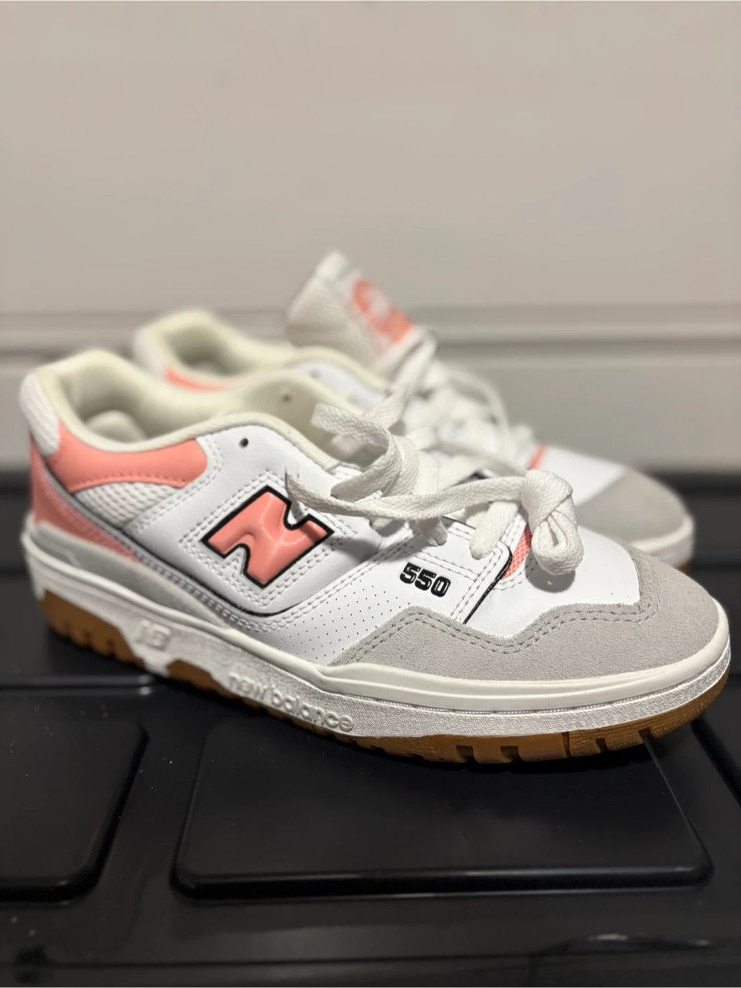 New Balance 550 White Coral Grey Sneakers - photo 2
