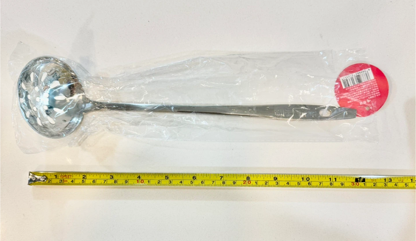 Elegant Silver Steel Serving Spoon_With holes to drain soup_NWT - photo 3